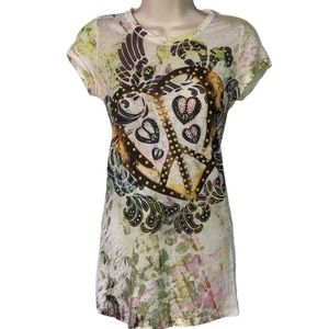 Equipe Rhinestone Heart Top